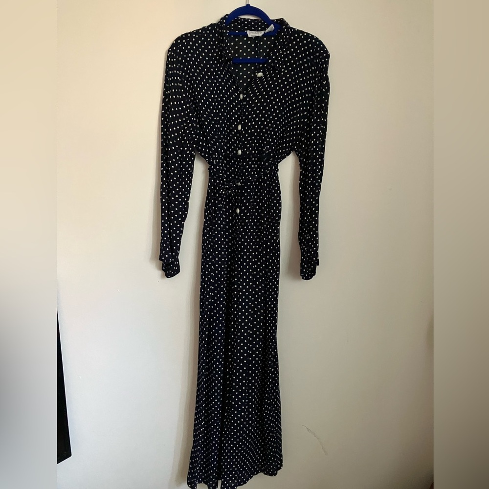 Vintage gorgeous Blue Polka dot jumpsuit